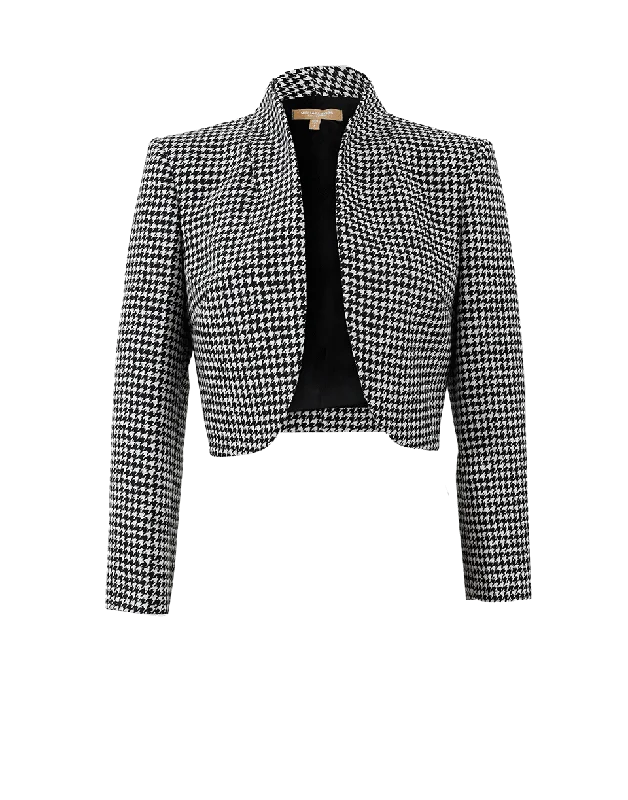 Your Wallet Will Thank You!Dogtooth Print Jacket