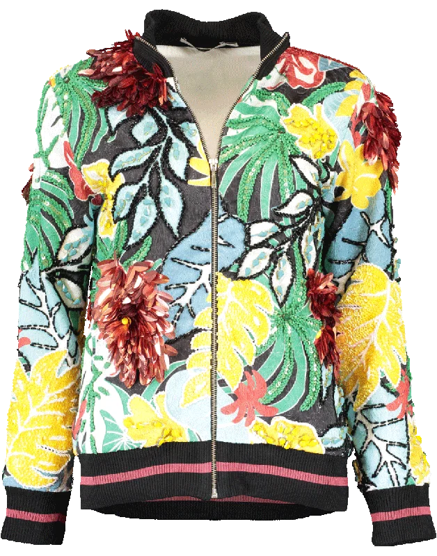 Instant Savings Await!Embellished Bomber Jacket