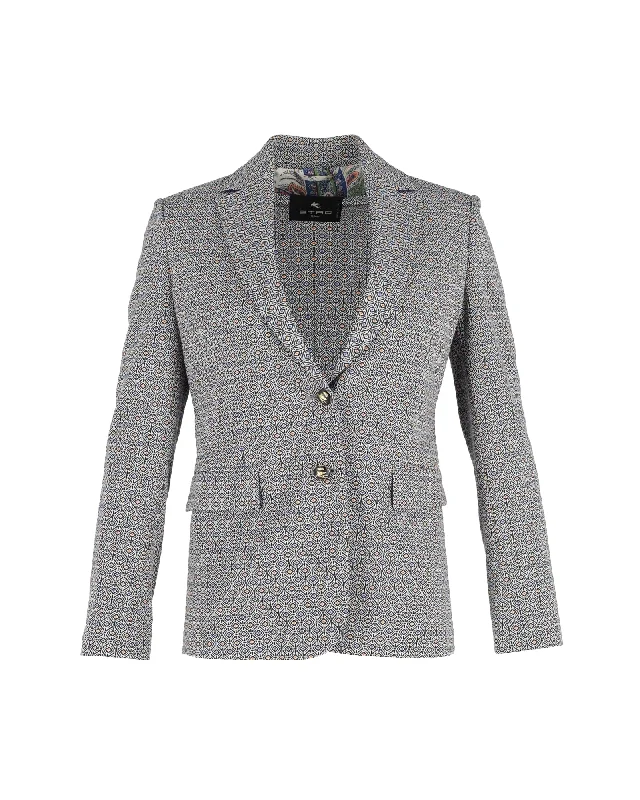 The Sale You’ve Been Waiting For!Etro Jacquard Blazer in Multicolor Polyester