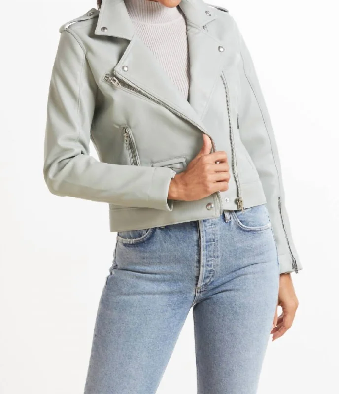 Your Dream Deal is Here!Faux Leather Moto Jacket In Play Act