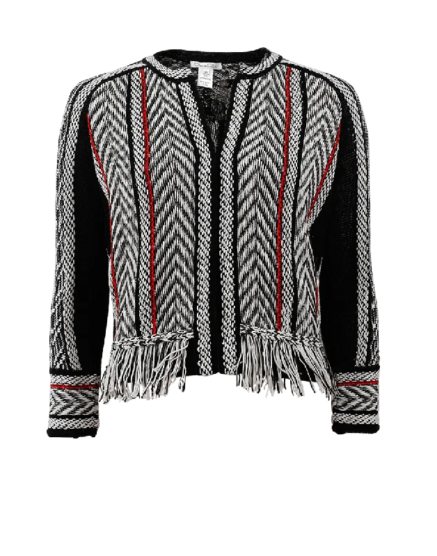 Price Drop Alert!Fringe Cayenne Detail Jacket