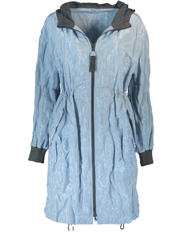 Exclusive Savings This Week!Futuristic Taffeta Hooded Coat