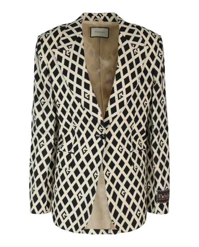 Get Ready to Save!G Rhombus-Print Blazer