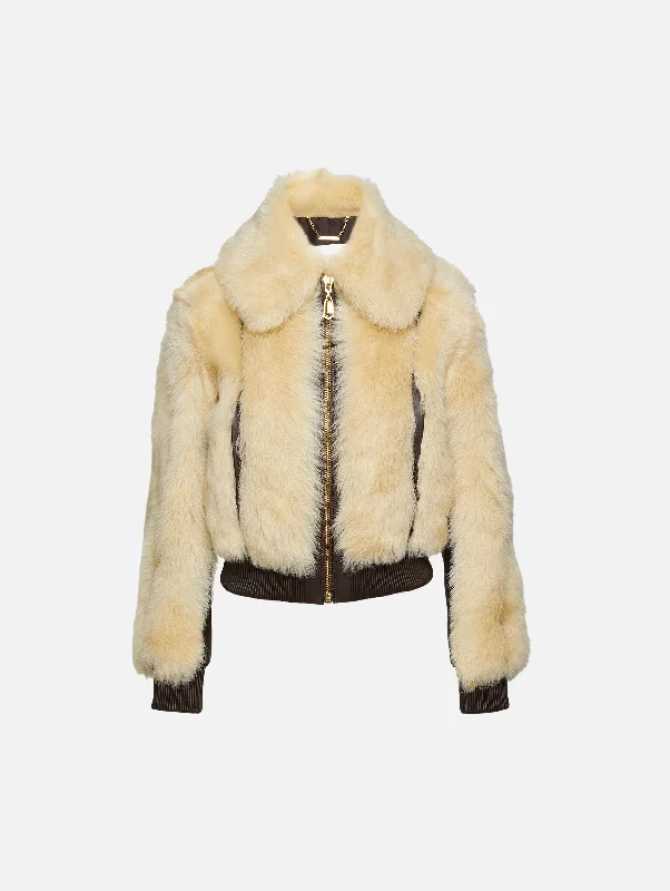 Don’t Wait – Shop Today!Illustration Shearling Jacket