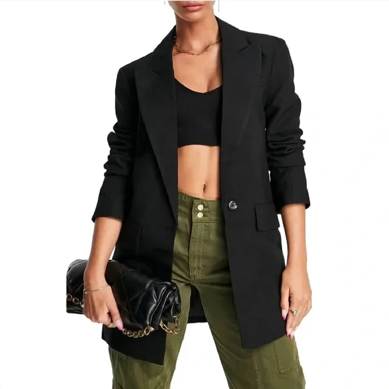 Price Drops You’ll Love!Long Line Blazer In Black