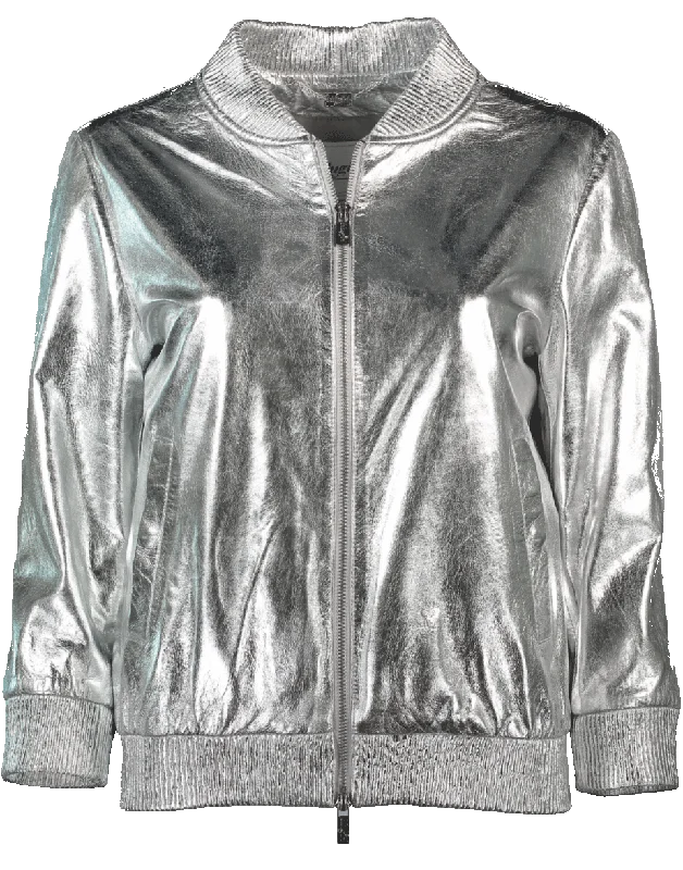 Shop Before It’s Gone!Metallic Leather Jacket