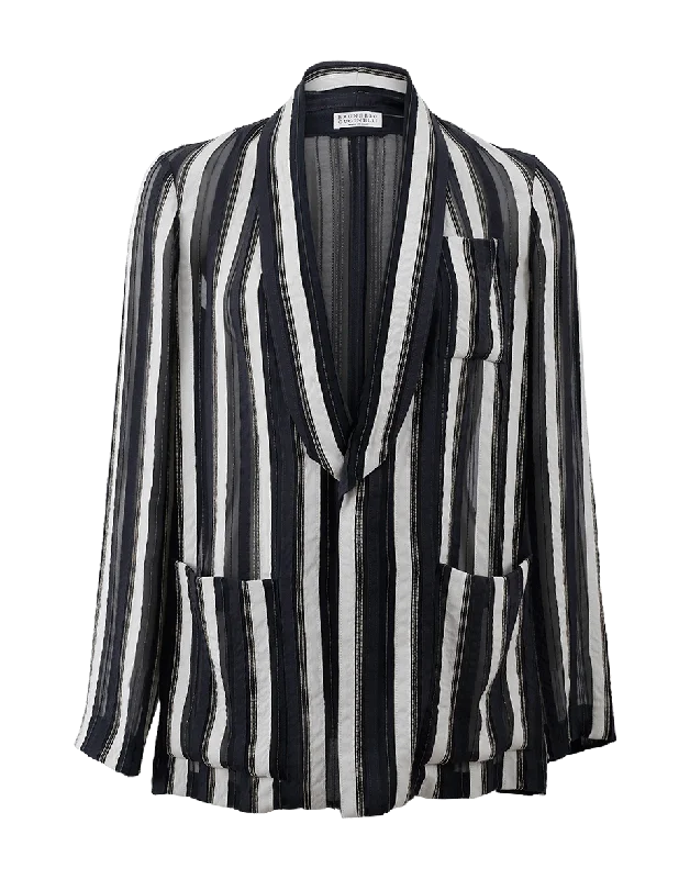 Shop the Hottest Deals!Organza Stripe Jacket
