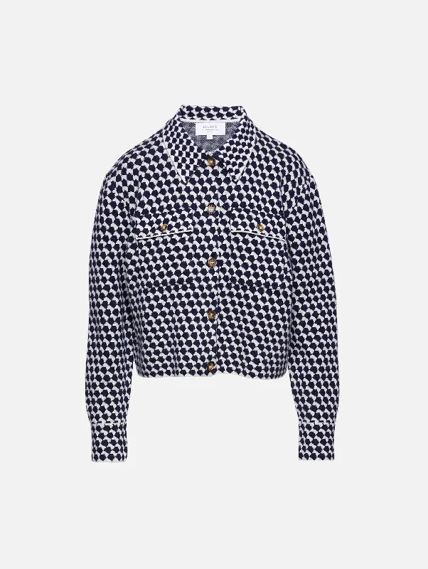 Instant Savings Await!Patterned Cropped Jane Jacket