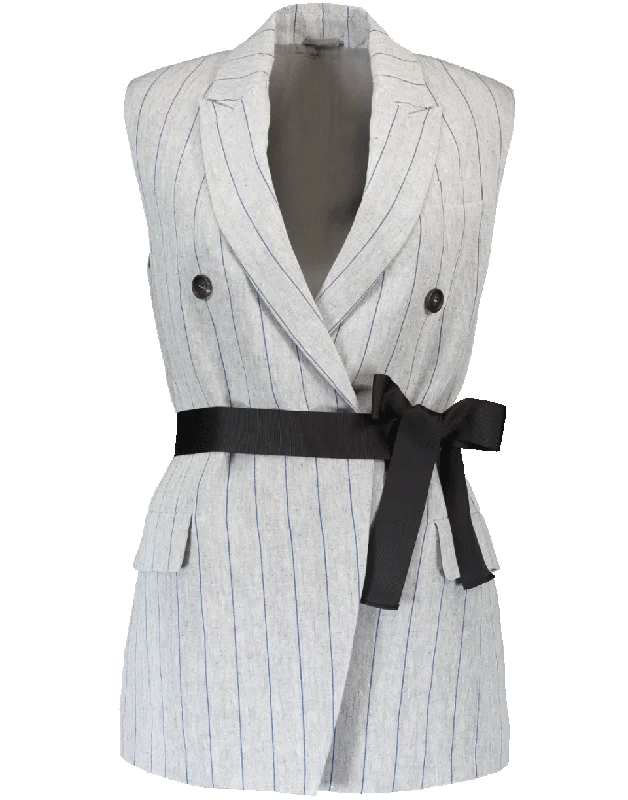 Your Shopping Wish, Our Discount Command!Pinstripe Vest