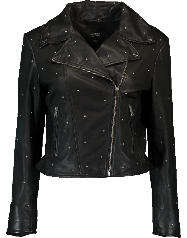 More Discounts, More Joy!Piper Studded Biker Jacket