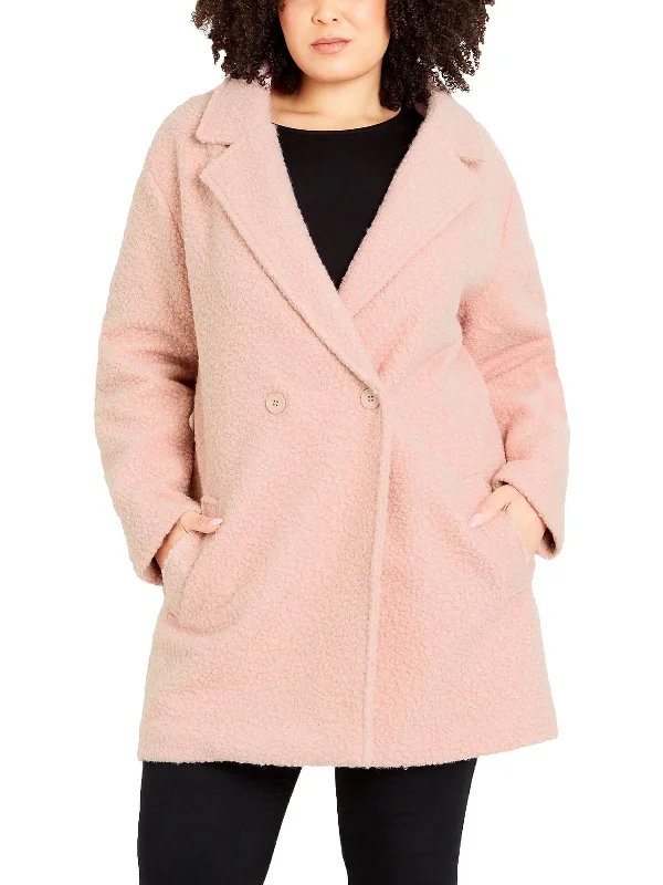 Your Dream Deal is Here!Plus Womens Faux Fur Midi Teddy Coat