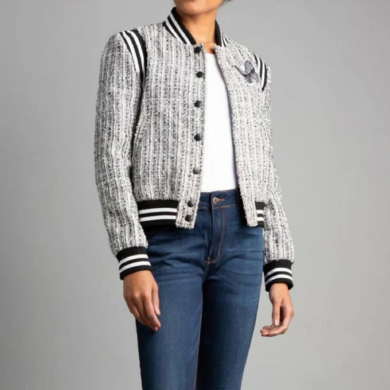 Lowest Prices Guaranteed!Salt & Peppa Tweed Bomber In Bkw