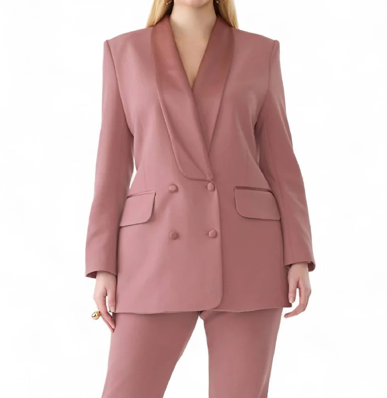 Bigger Savings, Better Shopping!Satin Blazer In Soft Pink