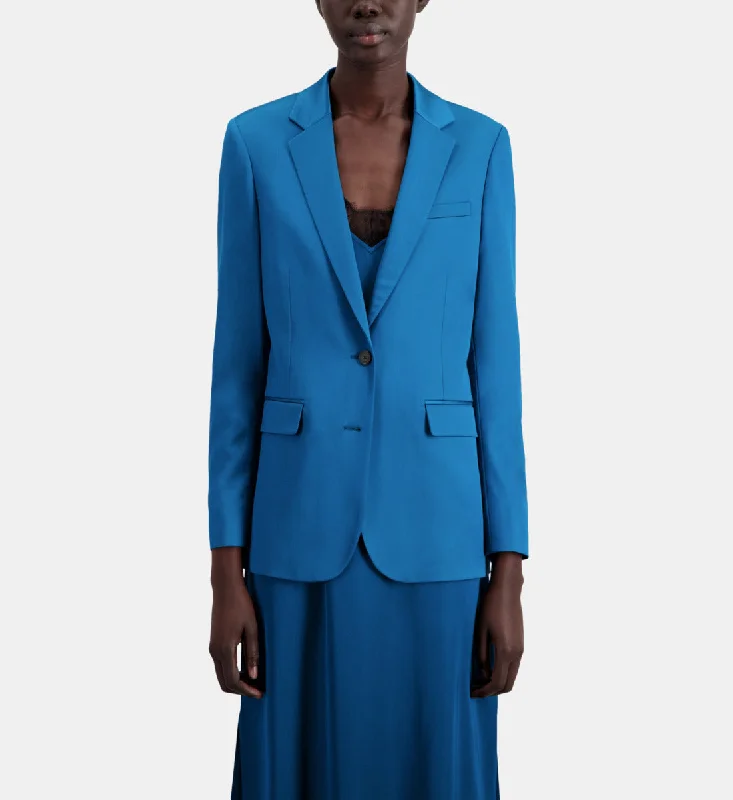 Unlock Huge Savings Now!Satin Suit Blazer