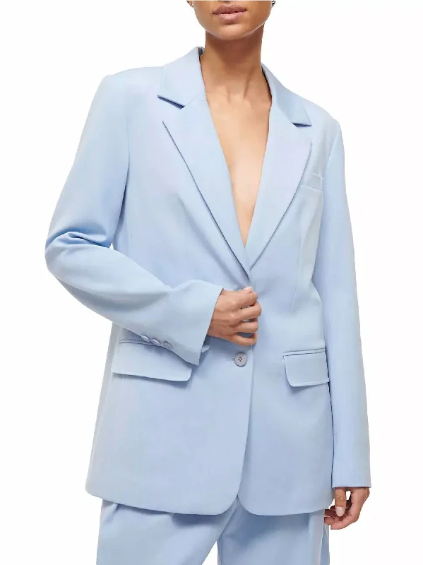 Your Favorite Items on Sale Now!Single Breasted City Blazer In Periwinkle
