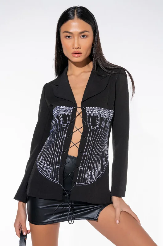 Savings You Can’t Ignore!STITCH THE F UP CORSET BLAZER