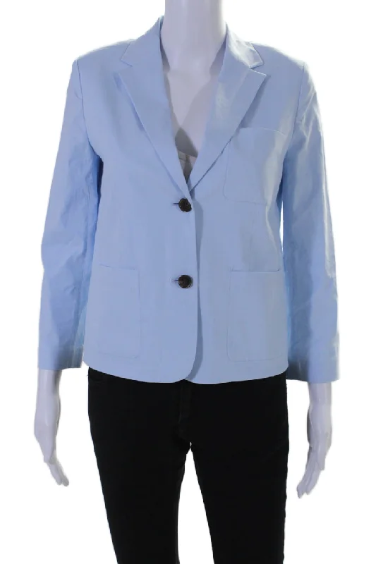 Save More Than Ever!Theory Women's Long Sleeves Patch Pockets Long Sleeves Blazer Blue Save More Than Ever!Theory Women's Long Sleeves Patch Pockets Long Sleeves Blazer Blue