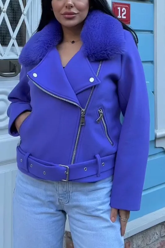 Find Your Perfect Deal Today!Women's Casual Plush Collar Jacket