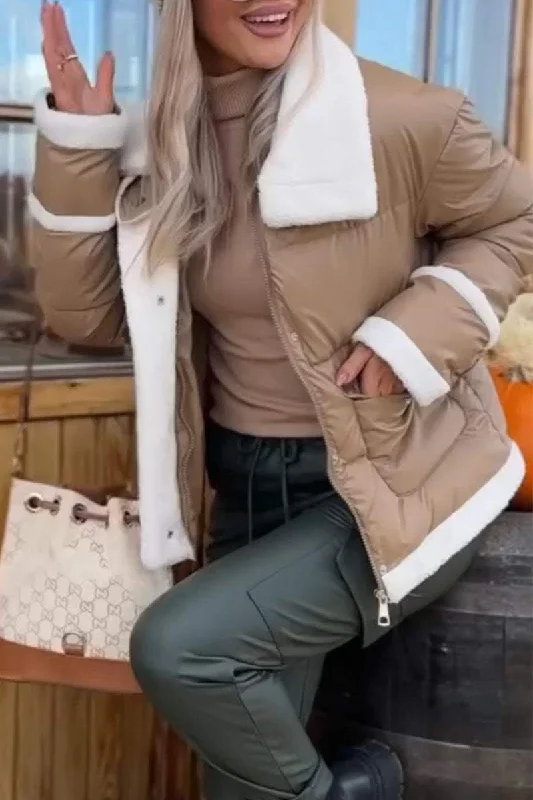 The Best Offers Are Here!Women's Casual Solid Color Plush Coat