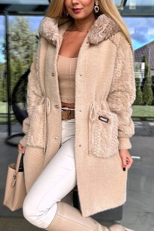 Buy One, Get One Free!Women's Casual Solid Color Plush Jacket