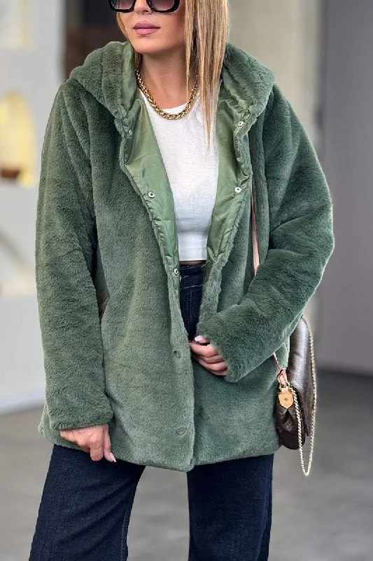 Crazy Discounts Inside!Women's Casual Solid Color Plush Jacket