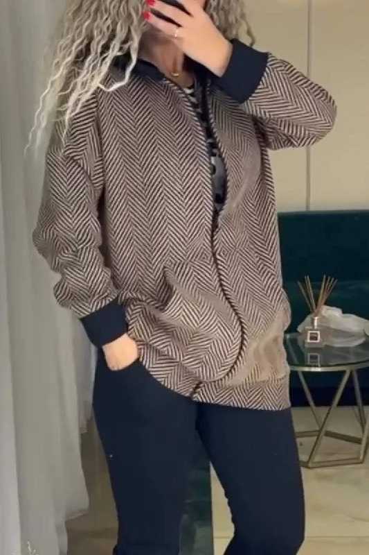 One Day Only – Huge Savings!Women's Casual Solid Color Pocket Zipper Cardigan