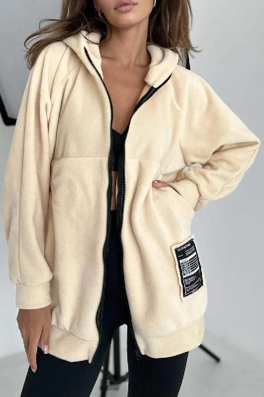 Find Your Perfect Deal Today!Women's Casual Solid Color Zipper Cardigan