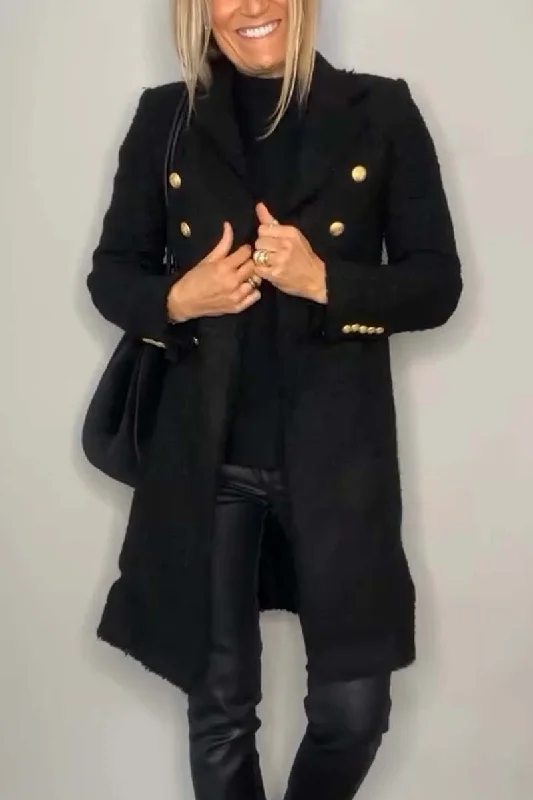 The Best Deals Won’t Wait!Women's Fashion Double Breasted Midi Coat