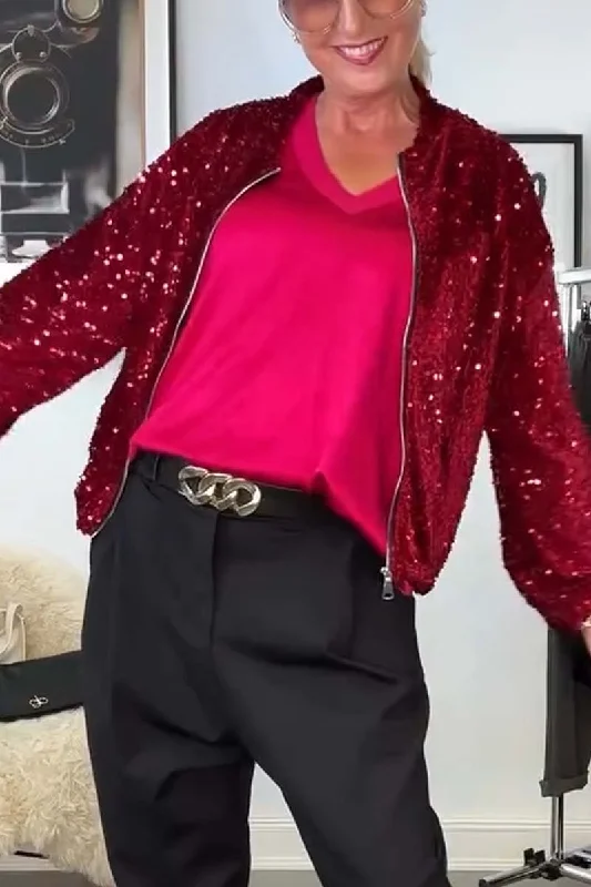 Every Deal is a Steal!Women's Fashion Sequined Jacket