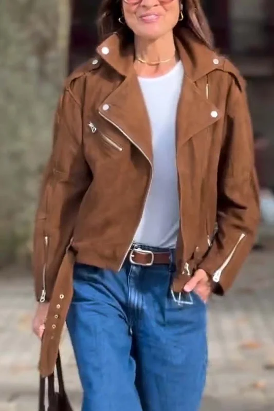 The Sale You’ve Been Waiting For!Women's fashionable short leather jacket