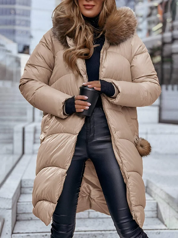 Don’t Wait – Shop Today!Women's Lapel Long Sleeve Fur Collar Casual Coat
