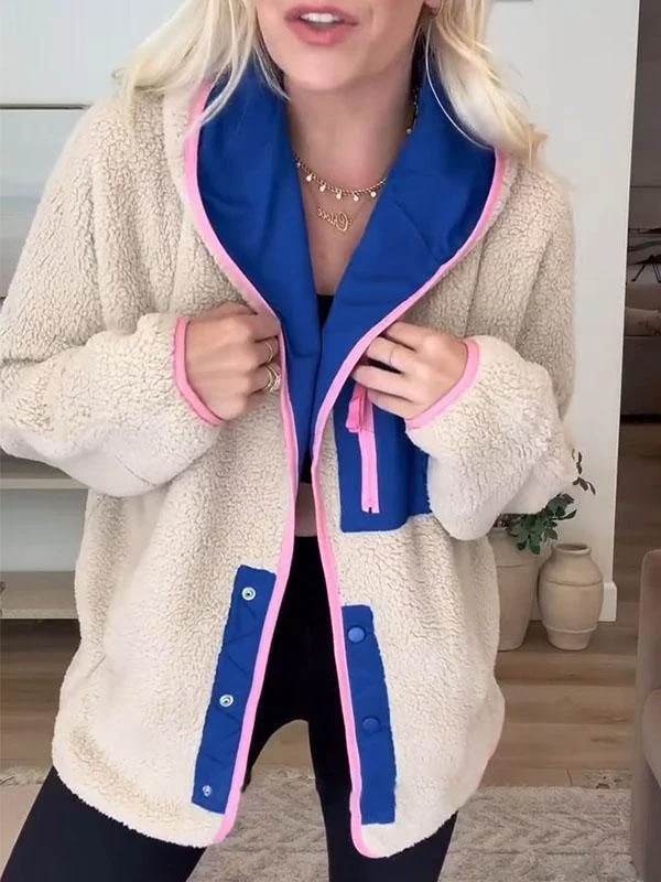 Save More Than Ever!Women's Lapel Long Sleeve Patchwork Fur Coat