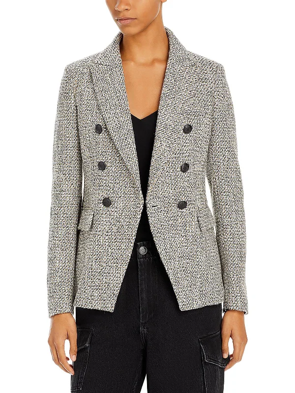 Act Fast – Limited Time Savings!Womens Tweed Suit Separate Double-Breasted Blazer