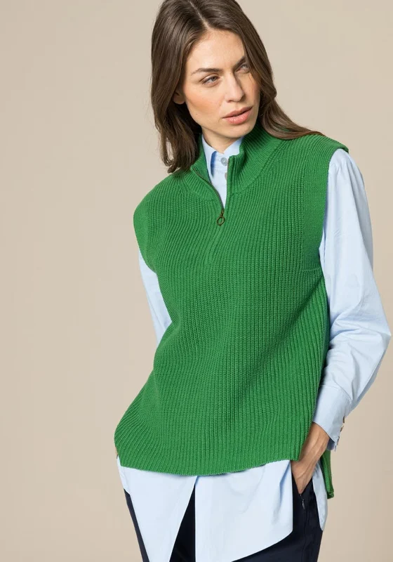 Best Price of the Season!Bianca Polly Knitted Sleeveless Vest, Green