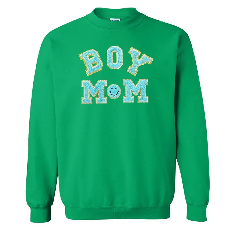Special Offer – Act Fast!Boy Mom Letter Patch Sweatshirt
