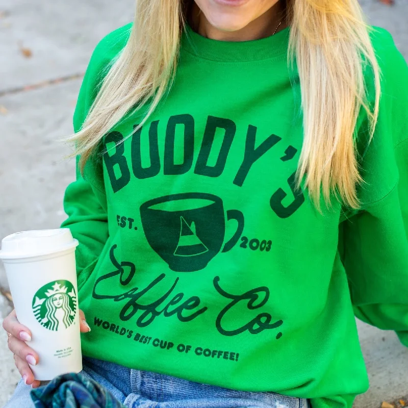Every Deal is a Steal!'Buddy's Coffee Co.' Crewneck Sweatshirt