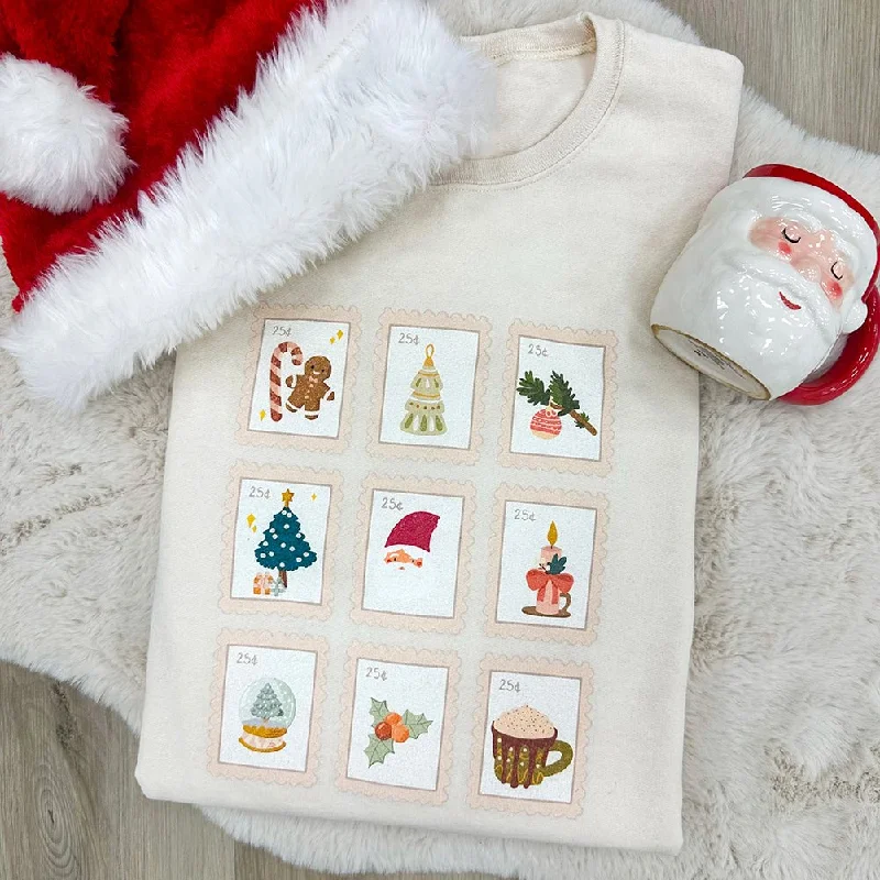 Shop Before It’s Gone!'Christmas Stamps' Crewneck Sweatshirt