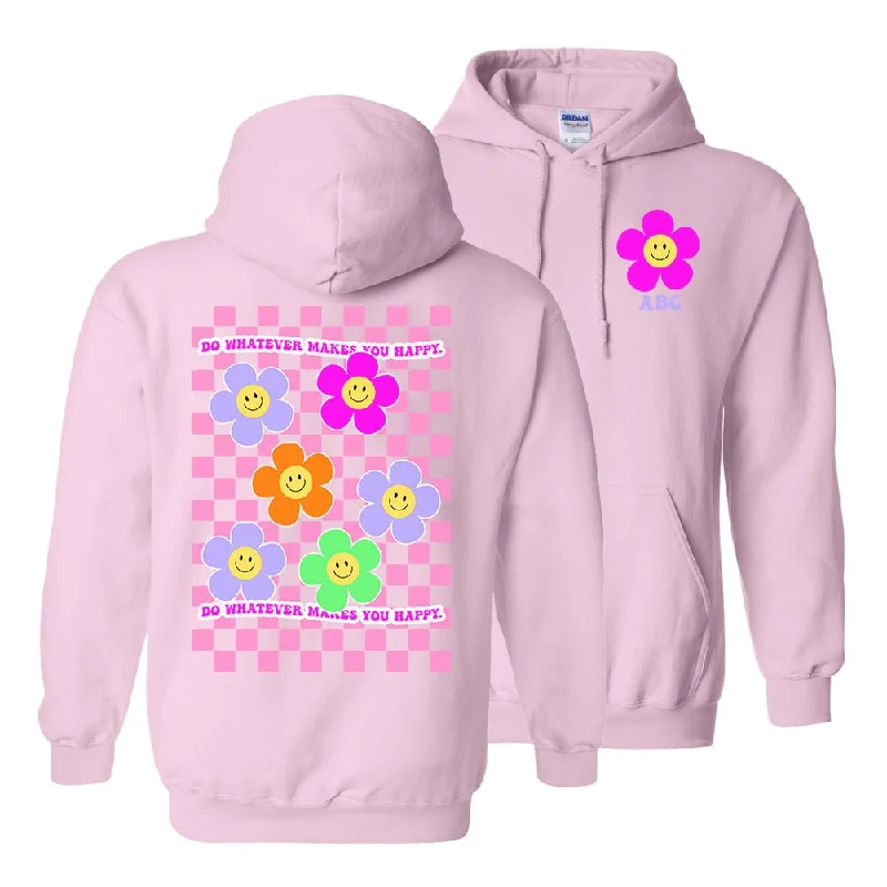 One Day Only – Huge Savings!Make It Yours™ 'Do Whatever Makes You Happy' Front & Back Hoodie