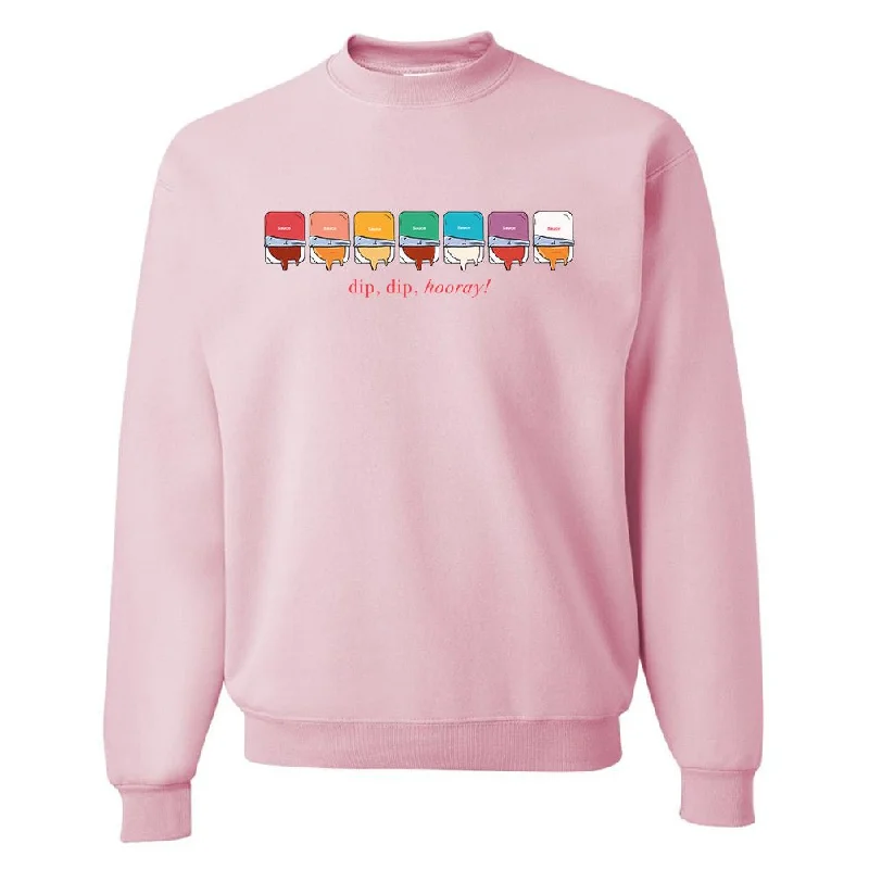 Enjoy Huge Discounts Now!'Dip, Dip, Hooray' Crewneck Sweatshirt