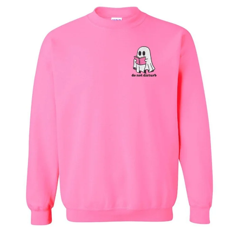 Only a Few Left – Order Now!'Do Not Disturb' Embroidered Crewneck Sweatshirt