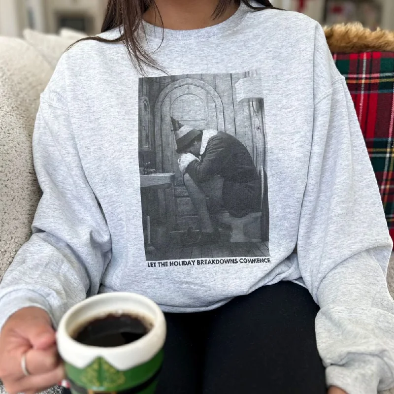 Get the Best for Less!'Elf Holiday Breakdowns' Crewneck Sweatshirt