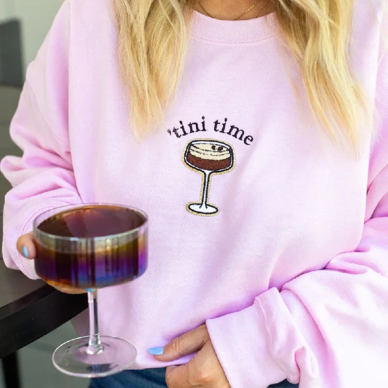 Save Like Never Before!'Espresso 'Tini Time' Crewneck Sweatshirt