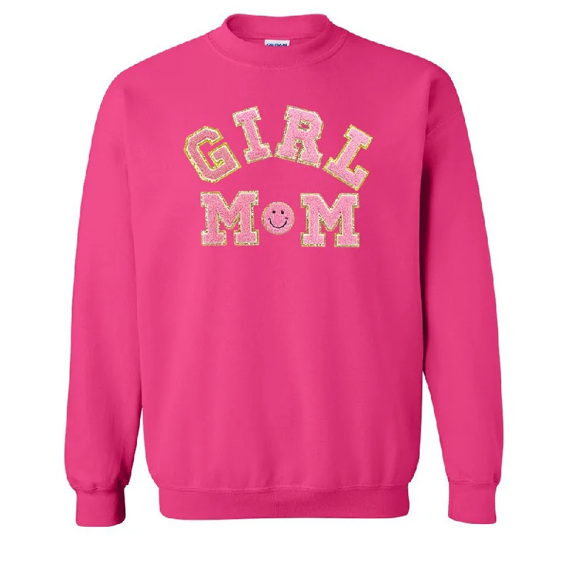 Your Wallet Will Thank You!Girl Mom Letter Patch Sweatshirt