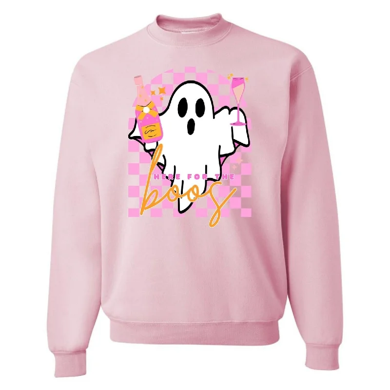 Hurry! While Supplies Last!'Here For The Boos' Crewneck Sweatshirt