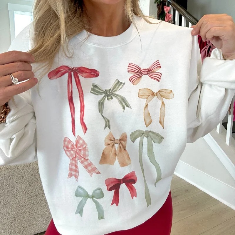 Unmissable Offers Await!‘Holiday Bow Show’ Crewneck Sweatshirt
