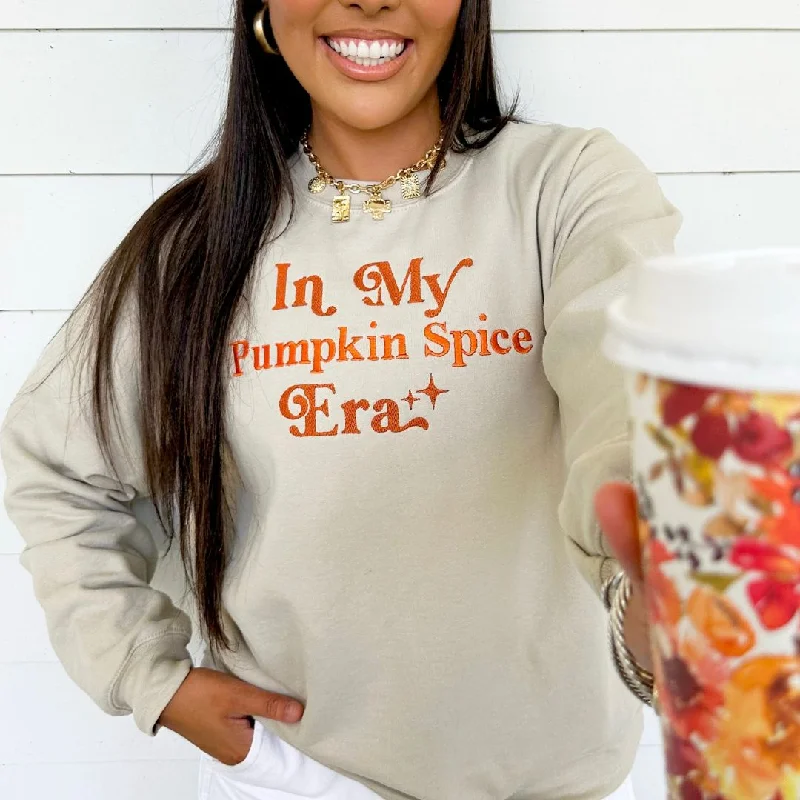 Huge Savings – Act Now!'In My Pumpkin Spice Era' Crewneck Sweatshirt