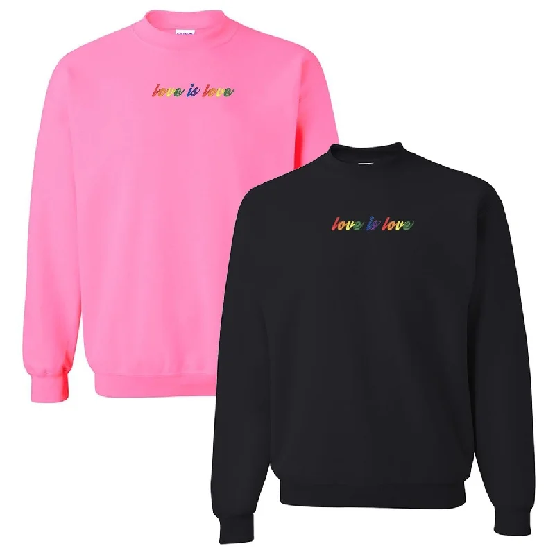 Save More with Every Purchase!'Love is Love' Crewneck Sweatshirt