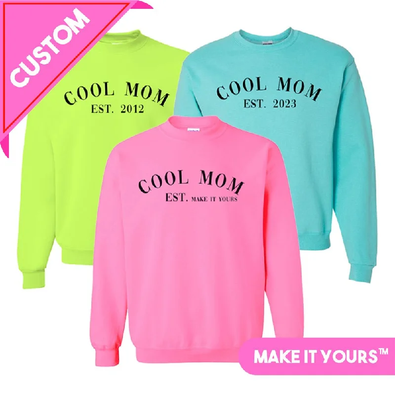 Shop More, Spend Less!Make It Yours™ 'Cool Mom' Neon Crewneck Sweatshirt