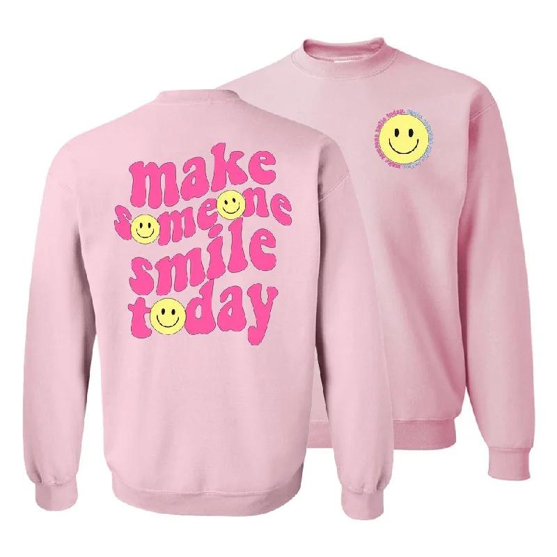 The Sale You’ve Been Waiting For!'Make Someone Smile Today' Front & Back Sweatshirt The Sale You’ve Been Waiting For!'Make Someone Smile Today' Front & Back Sweatshirt