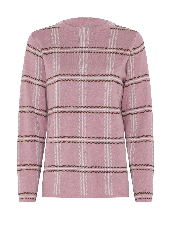 Your Wallet Will Thank You!Micha Tartan Knit Jumper, Pink